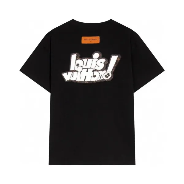 Louis Vuitton Necklace Graphic T-Shirt Black - 10