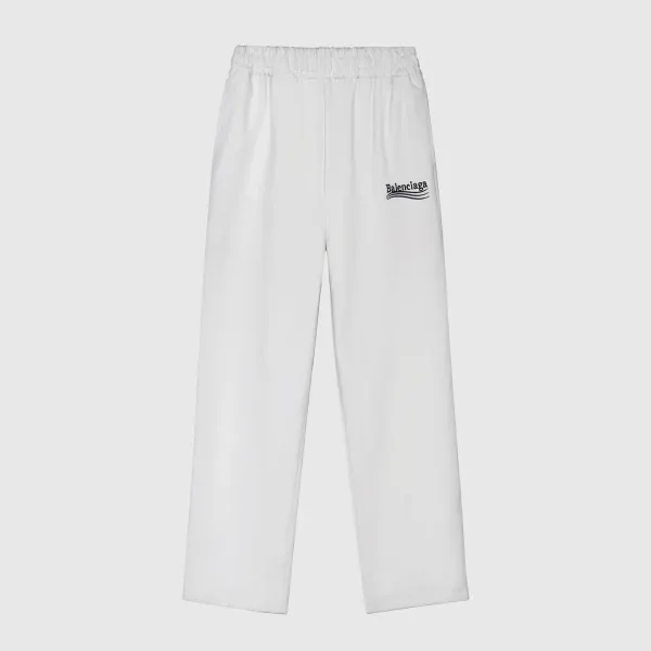 Balenciaga Distressed Logo Print Wide-Leg Jeans - 4
