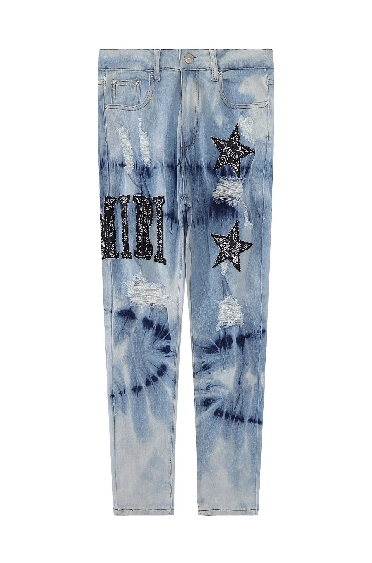 AMIRI Jeans Distressed Graphic Patch — 2