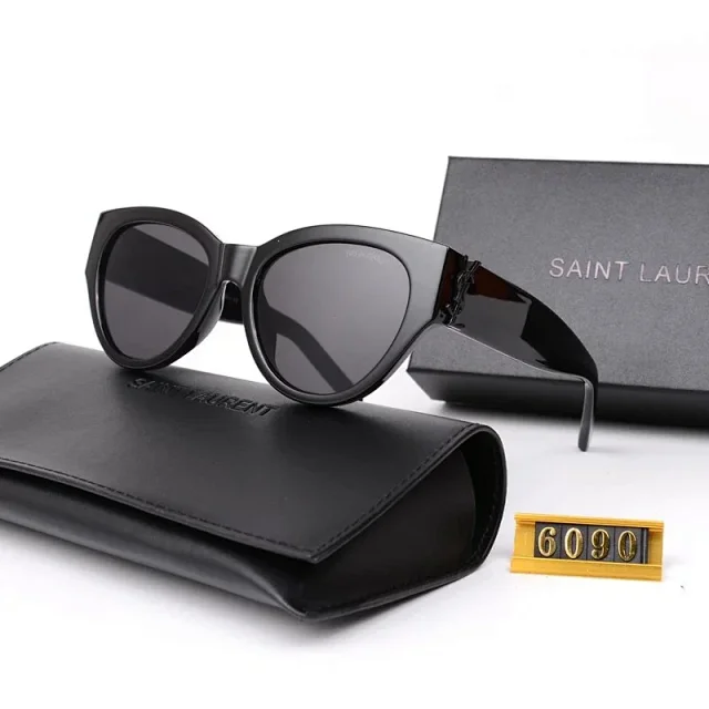 Saint Laurent Eyewear Cat-Eye Sunglasses with YSL Logo Temples product detail image 7