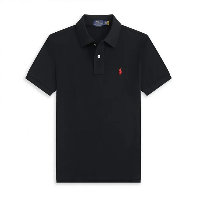 Unbranded T-Shirts Short-Sleeve Polo Shirt with Embroidered Horse Motif product detail image 20