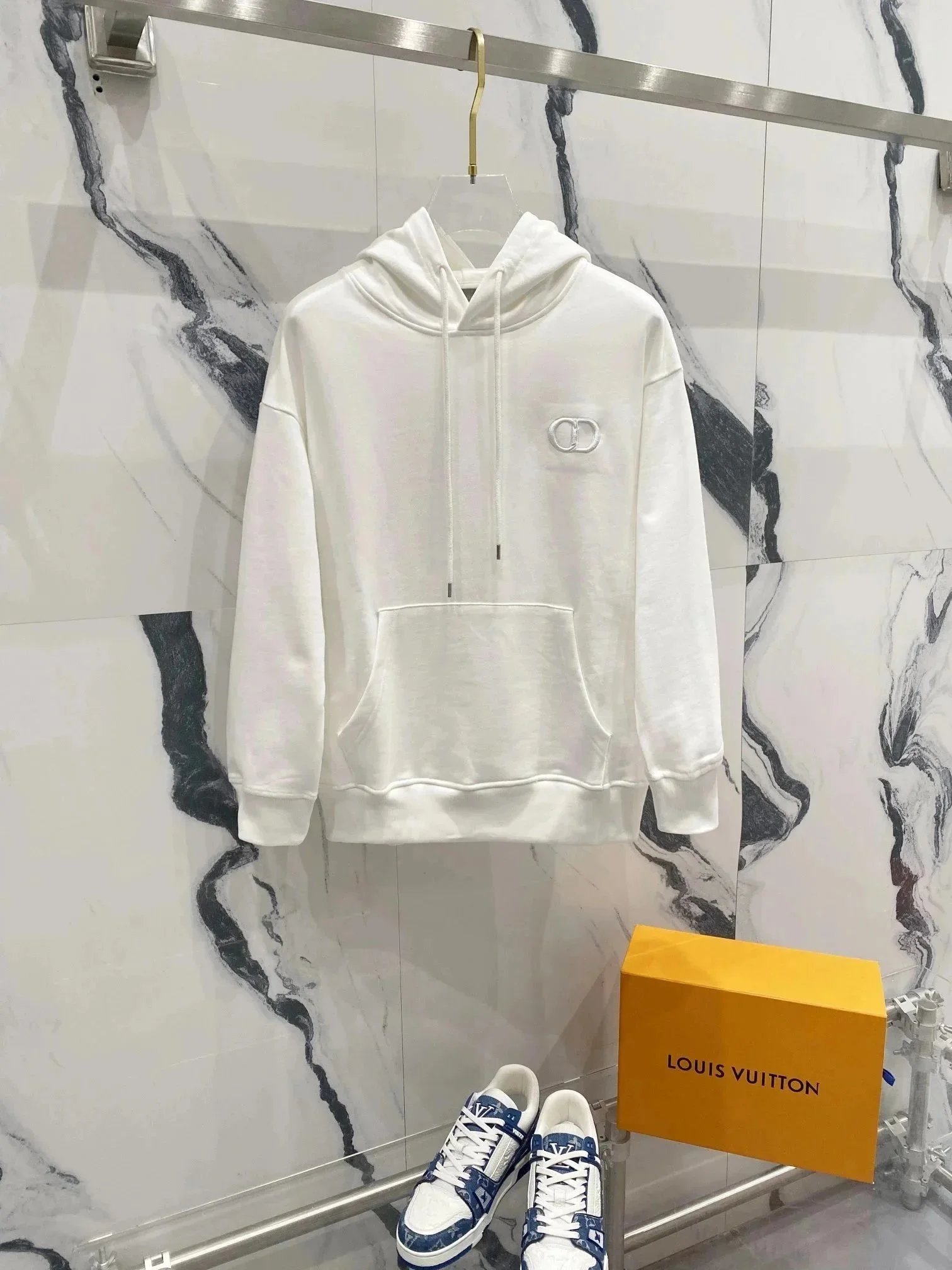 Dior Hoodies & Sweatshirts Hooded sweatshirt with CD embroidery or Oblique embossing image 3