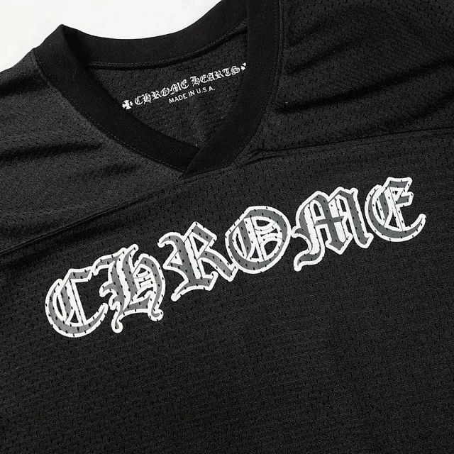 Chrome Hearts T-Shirts Mesh V-Neck Graphic product detail image 4