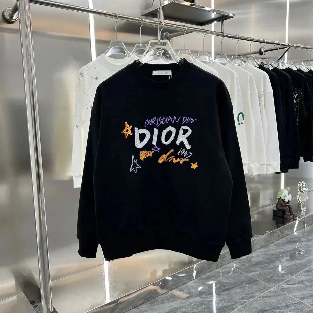 Dior Hoodies & Sweatshirts Hooded sweatshirt with CD embroidery or Oblique embossing — 21