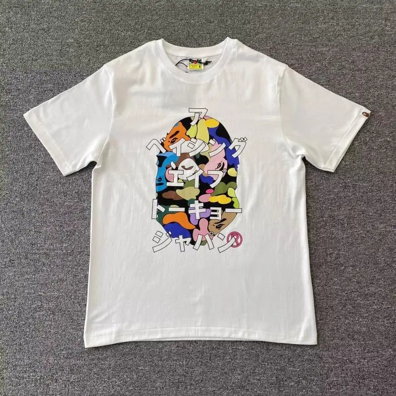 BAPE T-Shirts Short-Sleeve Ape Head Graphic T-Shirt image 14