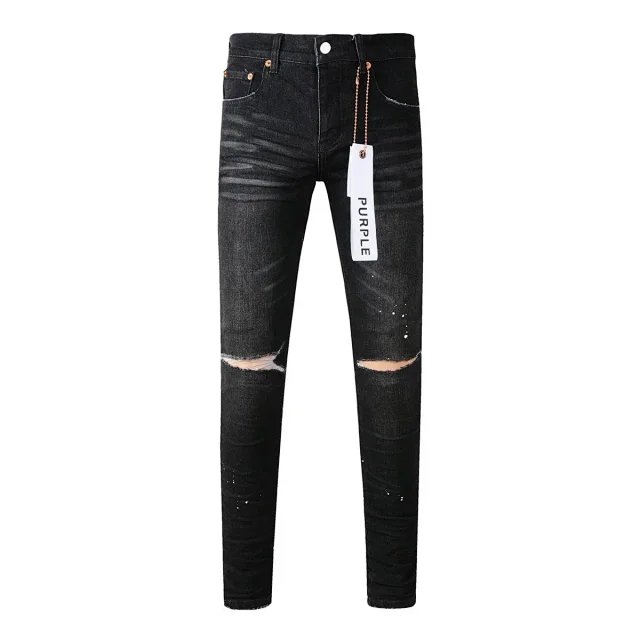 Purple Jeans Distressed Slim-Fit product detail image 4