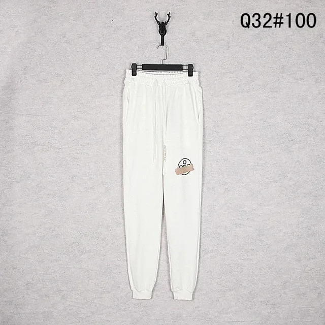 Off-White Trousers Elastic-Waist Jogger Sweatpants with Diagonal Leg Graphics product detail image 14