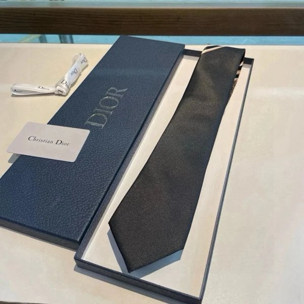 Dior Oblique Stripe Black Necktie Ties product listing in Litbuy spreadsheet finds