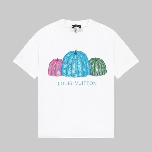 Louis Vuitton T-Shirts Short-Sleeve Graphic Print product detail image 5