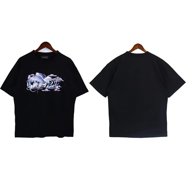 AMIRI T-Shirts Graphic crew-neck T-shirt product detail image 5