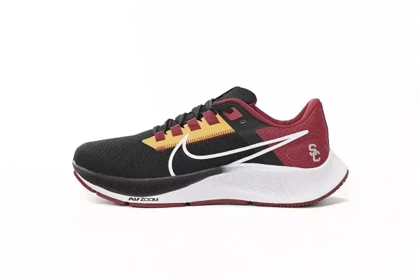 Nike Air Zoom Pegasus 39 USC Edition Black Burgundy Yellow Running Shoes - 1