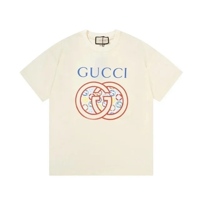 Gucci T-Shirts Short-Sleeve Logo Print product detail image 5