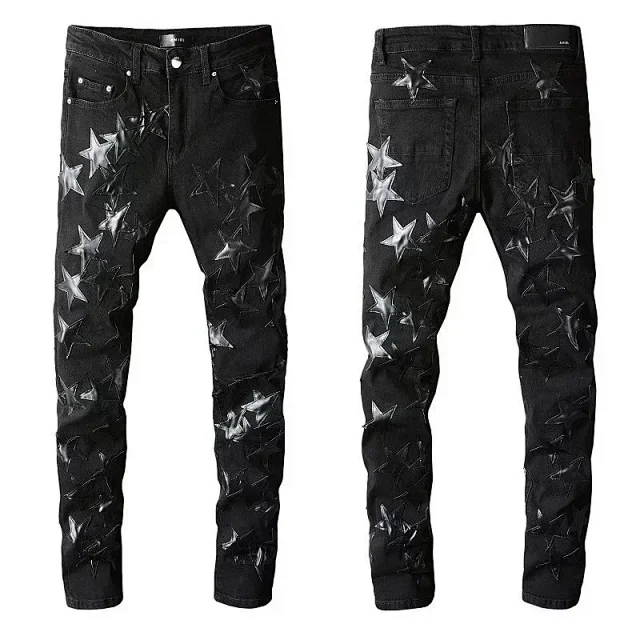 AMIRI Jeans Distressed graphic-print product detail image 10