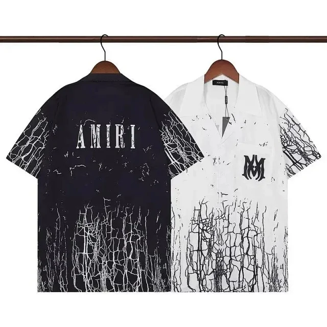 AMIRI Shirts Short-sleeve camp-collar printed product detail image 4