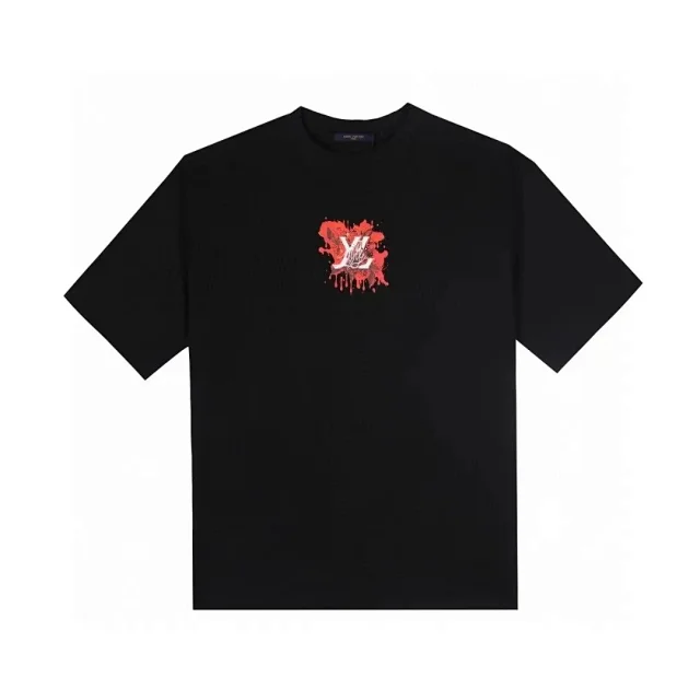 Louis Vuitton T-Shirts Short-Sleeve Crewneck Graphic Print product detail image 5