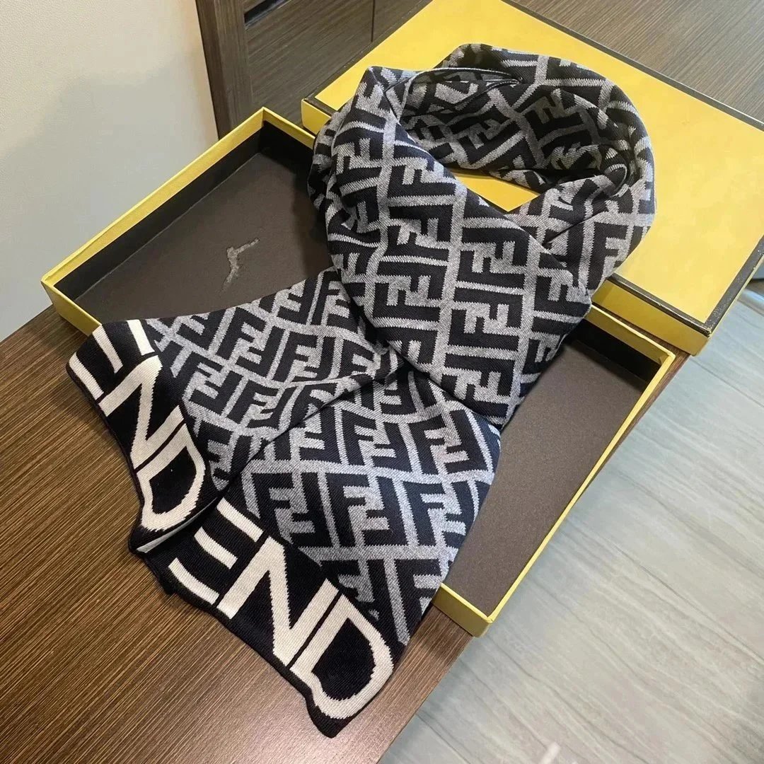 Dior Scarves Fringed Logo-Pattern Scarf image 6