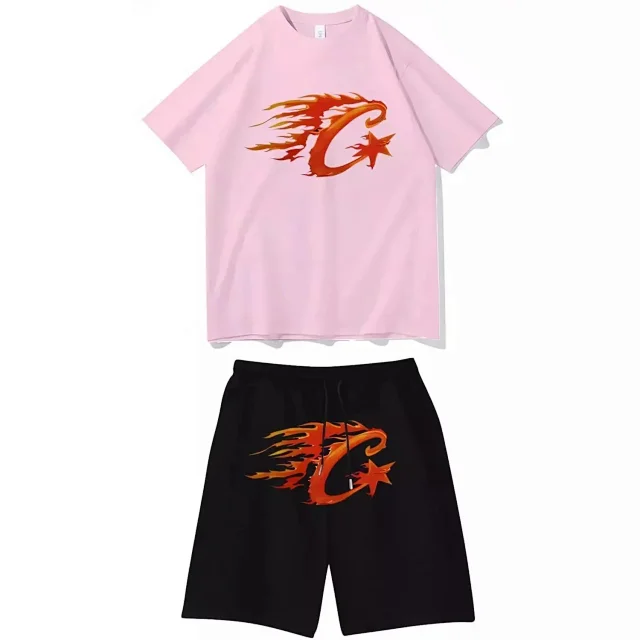 Unbranded Matching Sets Graphic-print T-shirt and shorts set product detail image 5