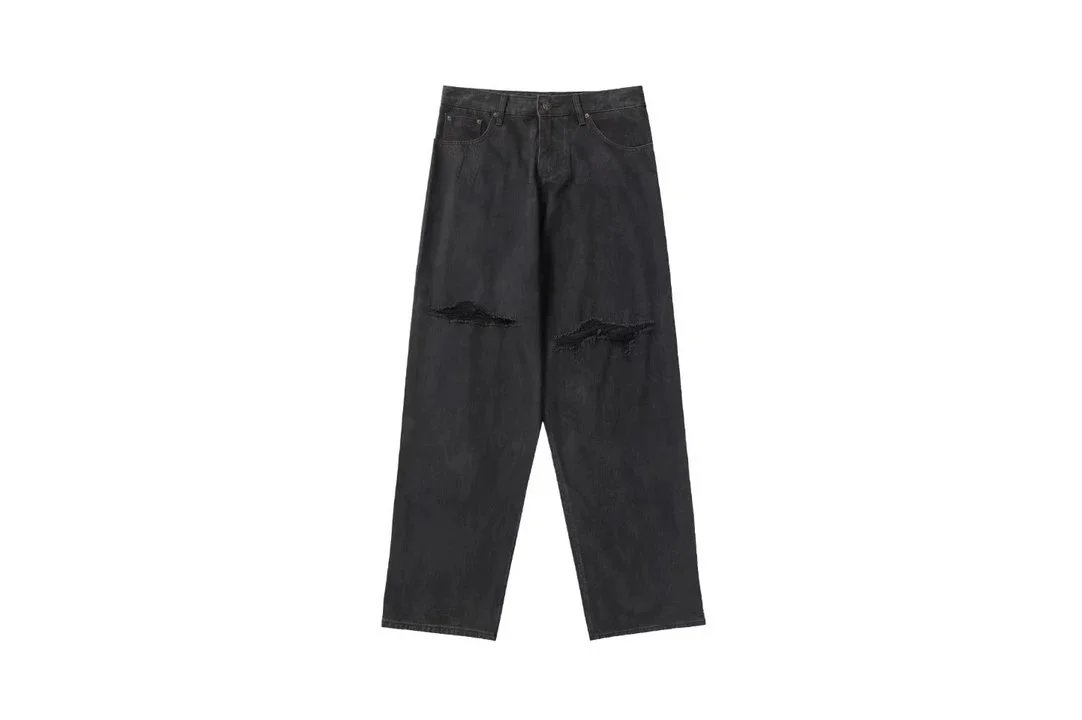 Balenciaga Trousers Logo-print wide-leg image 10
