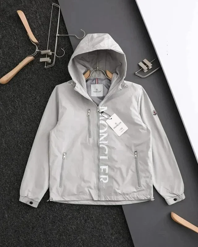 Moncler Jackets Hooded zip-up lightweight jacket product detail image 3