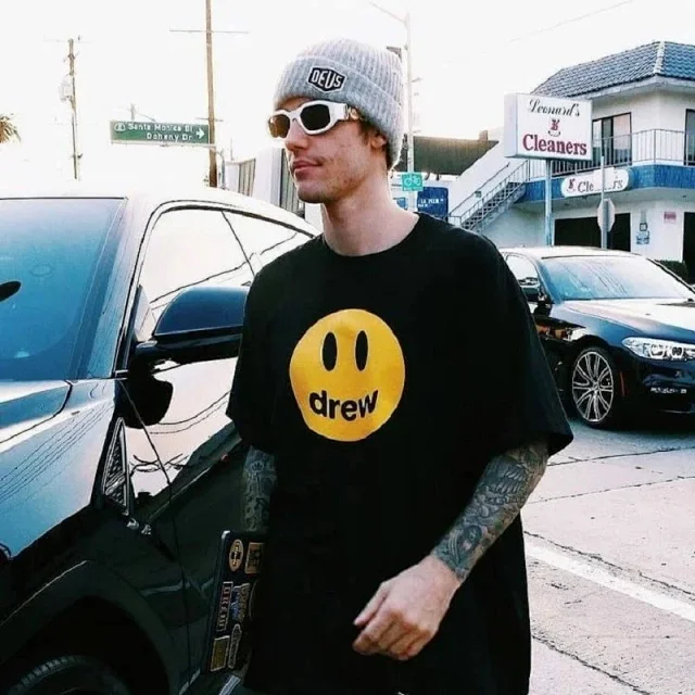 Drew House T-Shirts Smiley Face Graphic product detail image 6