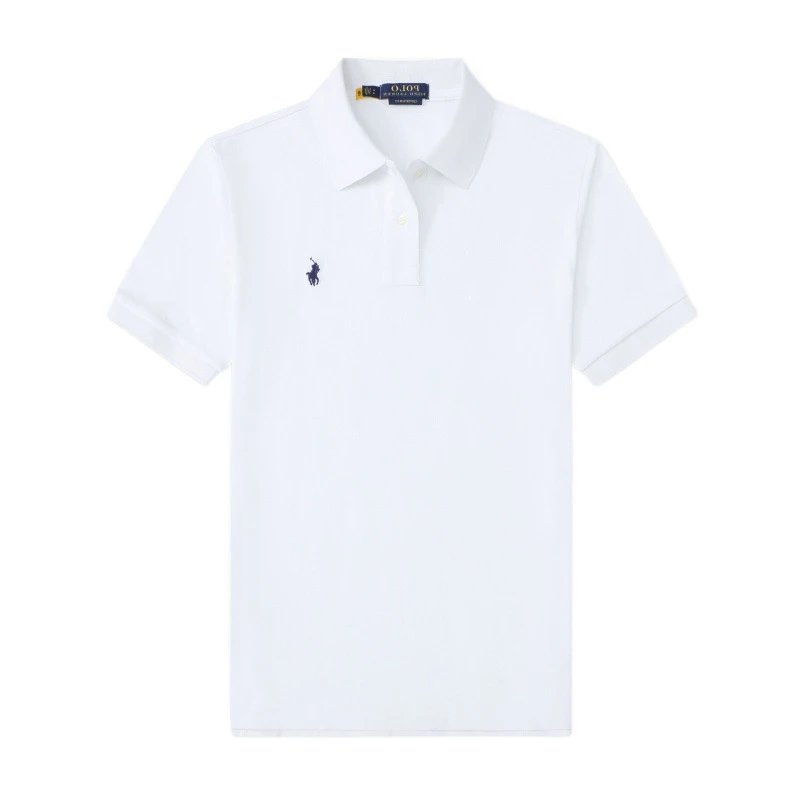 Unbranded T-Shirts Short-Sleeve Polo Shirt with Embroidered Horse Motif image 5