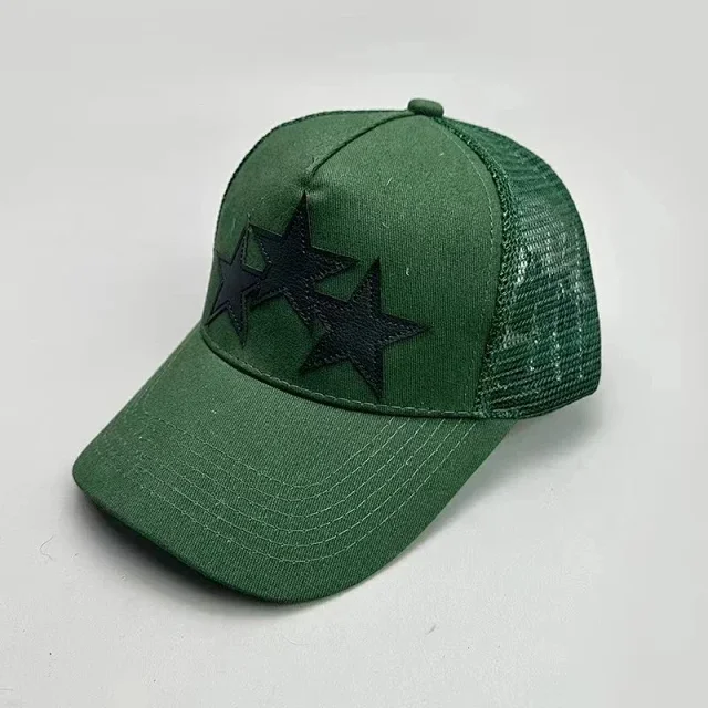 Unbranded Hats Mesh Trucker Baseball Cap with Star Appliqué product detail image 4