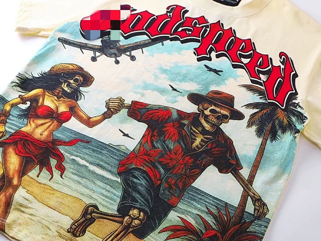 Godspeed T-Shirts Skull Graphic Print product detail image 7