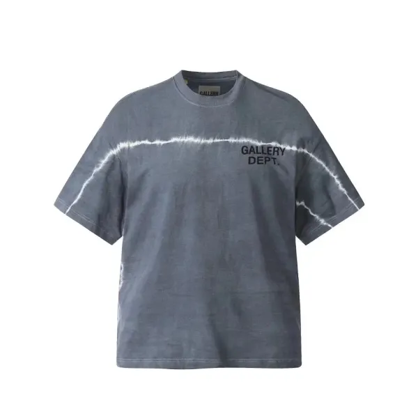 Gallery Dept. Tie-Dye Logo T-Shirt Gray - 1
