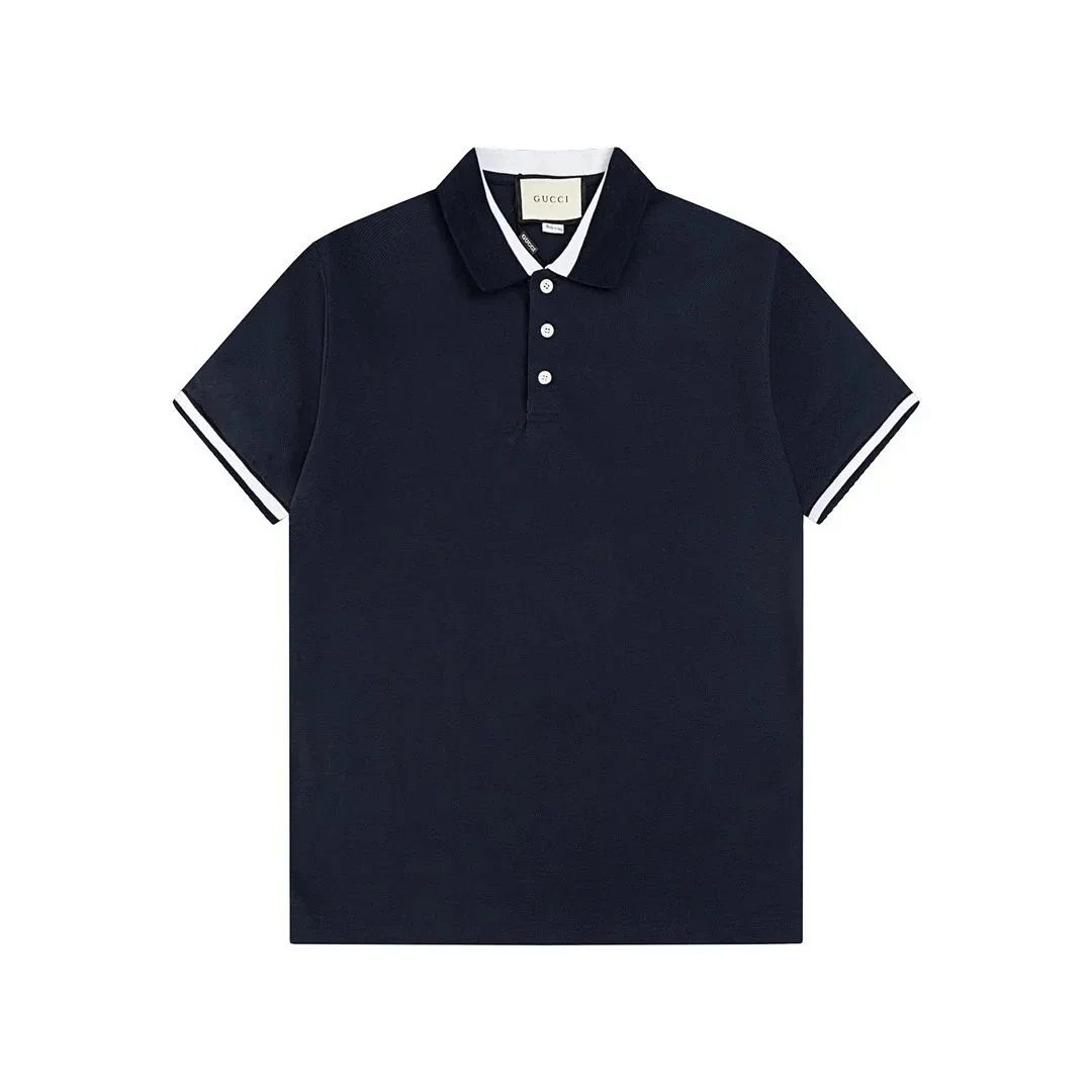 Gucci GG Embroidered Polo Navy Polo Shirt product detail 9 in Litbuy spreadsheet finds