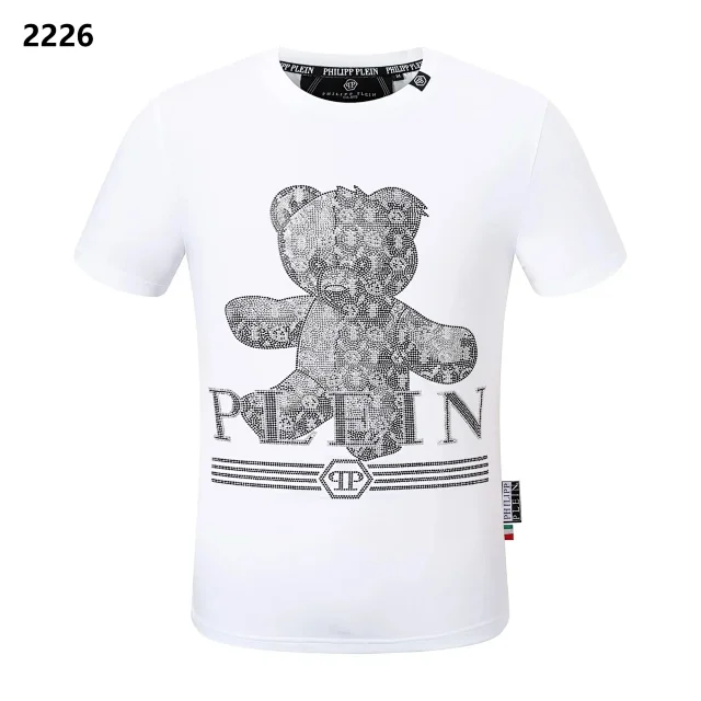 Philipp Plein T-Shirts Graphic Rhinestone T-Shirt product detail image 3