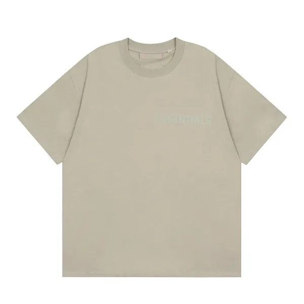 Fear of God Essentials Relaxed Fit Beige T-Shirt - 1
