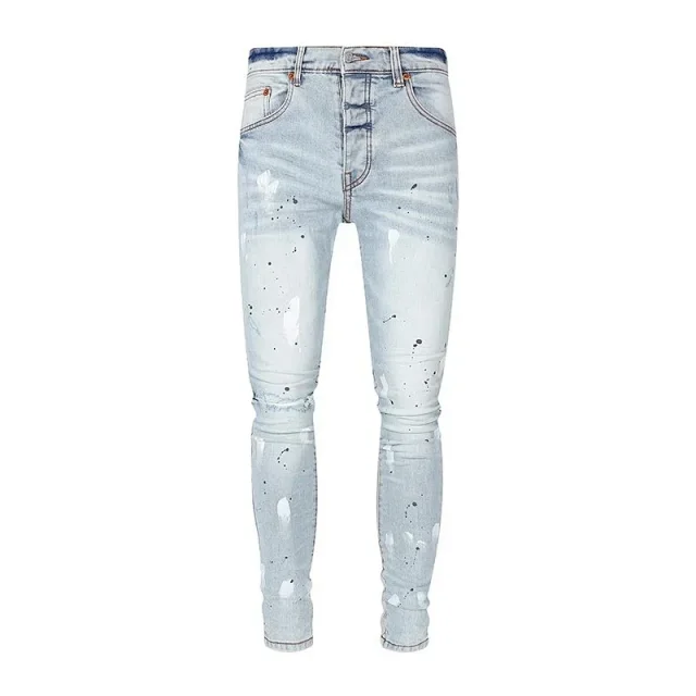 Purple Jeans Distressed Slim-Fit product detail image 3