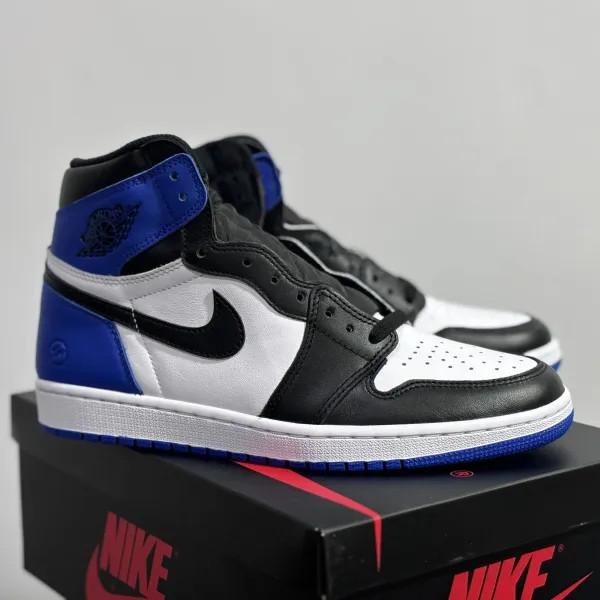 Air Jordan 1 High OG Royal Blue Black White Sneakers - 1