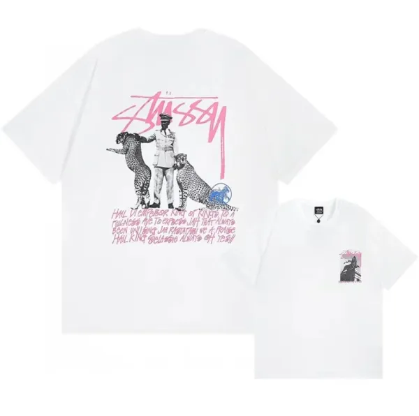 Stüssy King of Kings Graphic Print White T-Shirt - 1