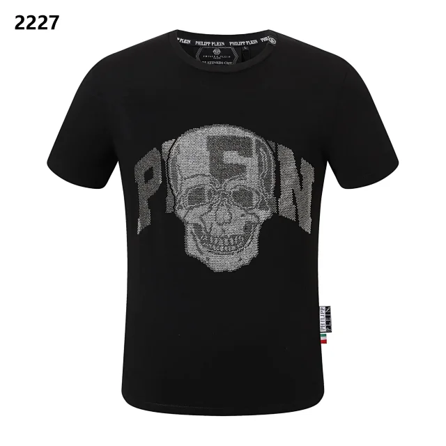 Philipp Plein T-Shirts Graphic Rhinestone T-Shirt product detail image 4