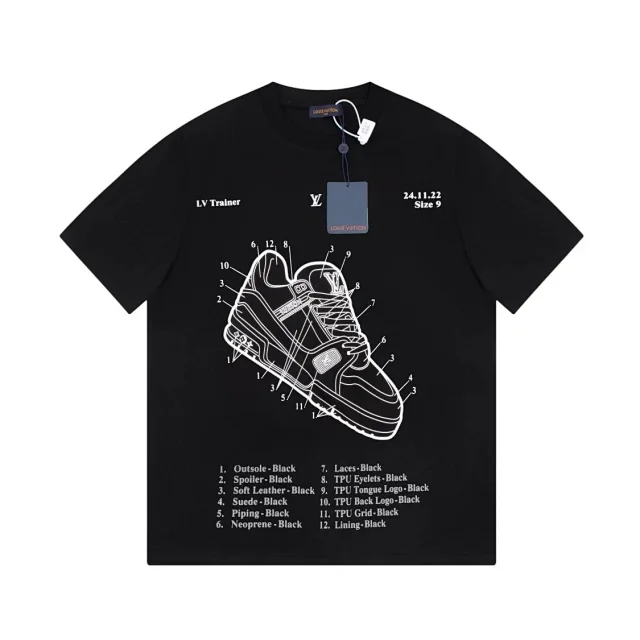 Louis Vuitton T-Shirts Graphic Short-Sleeve T-Shirt product detail image 2