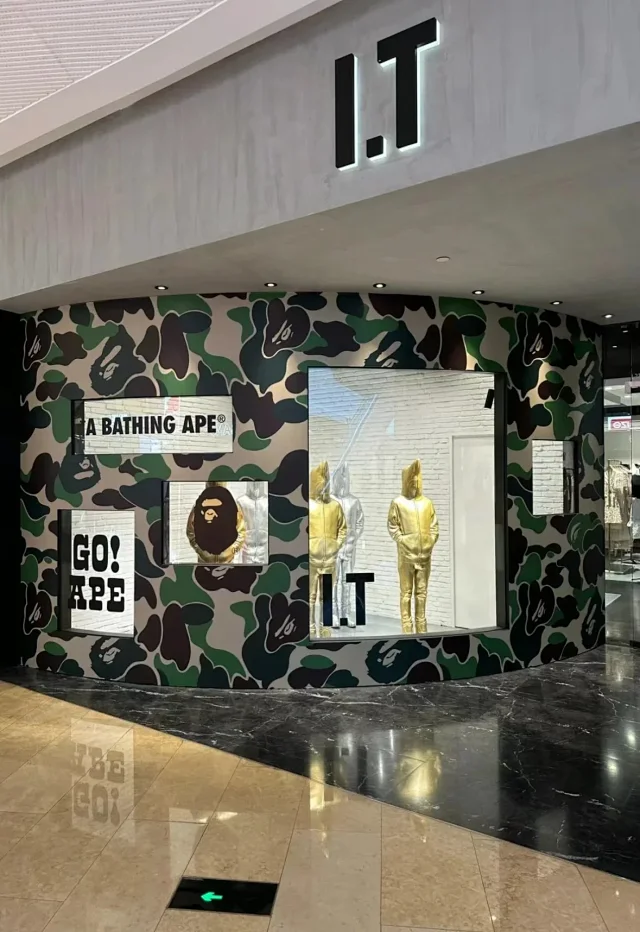 A Bathing Ape Shirts Short-Sleeve Button-Front Baseball Jersey Shirt product detail image 1