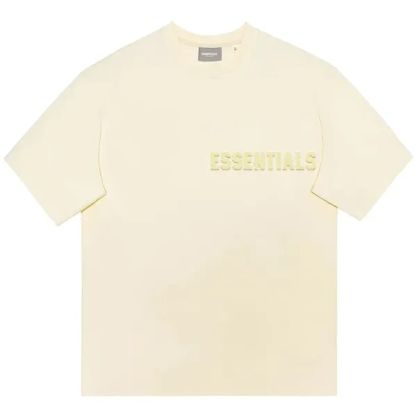 Essentials Logo Graphic T-Shirt Cream - 1