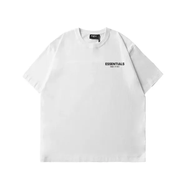 Fear of God Essentials White Logo T-Shirt - 1
