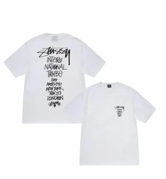 Stüssy International Tribe White T-Shirt - 1