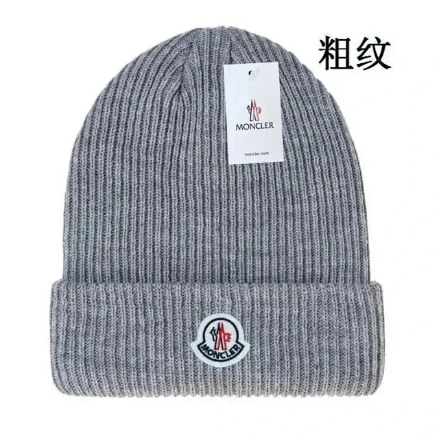 Moncler Hats Ribbed cuffed knit beanie product detail image 3