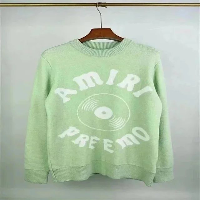 Amiri Knitwear Crew-Neck Logo Knit Sweater product detail image 10