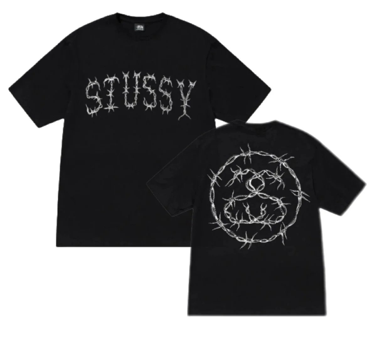 Stussy Heart Logo Oversized T-Shirt Black - 3