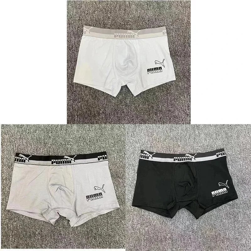 Lacoste Underwear Boxer Briefs — PUMA White, Gray, and Black Gift Set