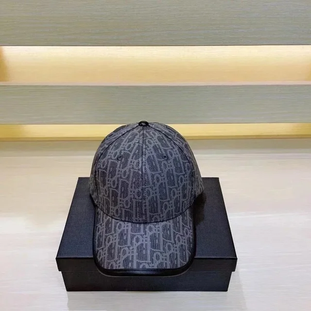 Dior Hats Oblique Jacquard Embroidered Logo Baseball Cap product detail image 3