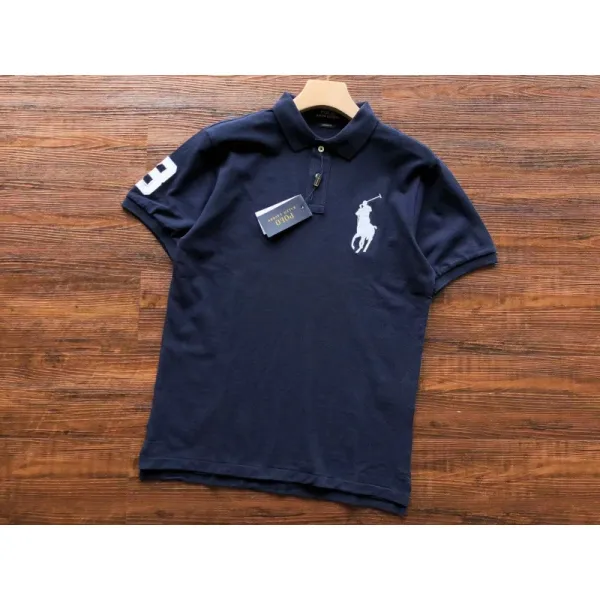 Ralph Lauren Big Pony Navy Polo Shirt - 1