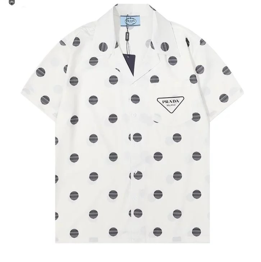 Prada Shirts MX 60 short-sleeve camp-collar graphic shirt — 20