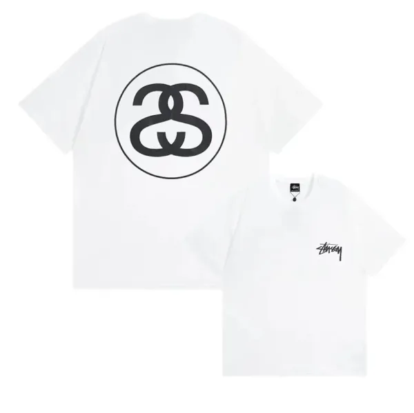 Stüssy Graphic Print Pink T-Shirt - 6