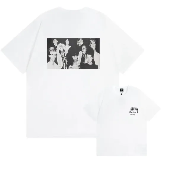 Stüssy x Martine Rose Photo Print T-Shirt White - 1