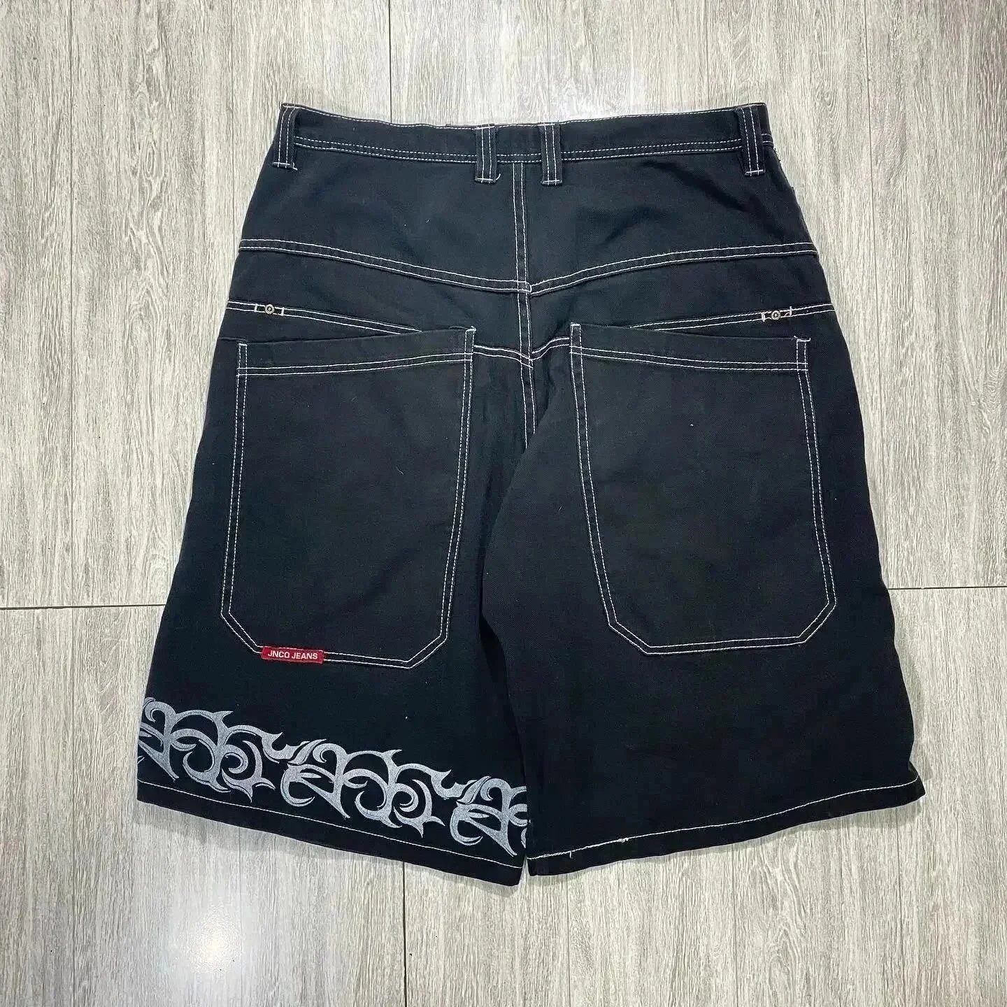 JNCO Jeans Shorts Wide-Leg Denim Graphic — BB-002